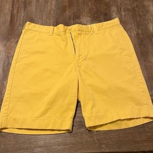 J. Crew 9” Men’s Gramercy Cotton Yellow Chino Shorts - Never Worn